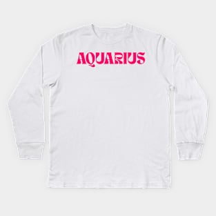 AQUARIUS Kids Long Sleeve T-Shirt